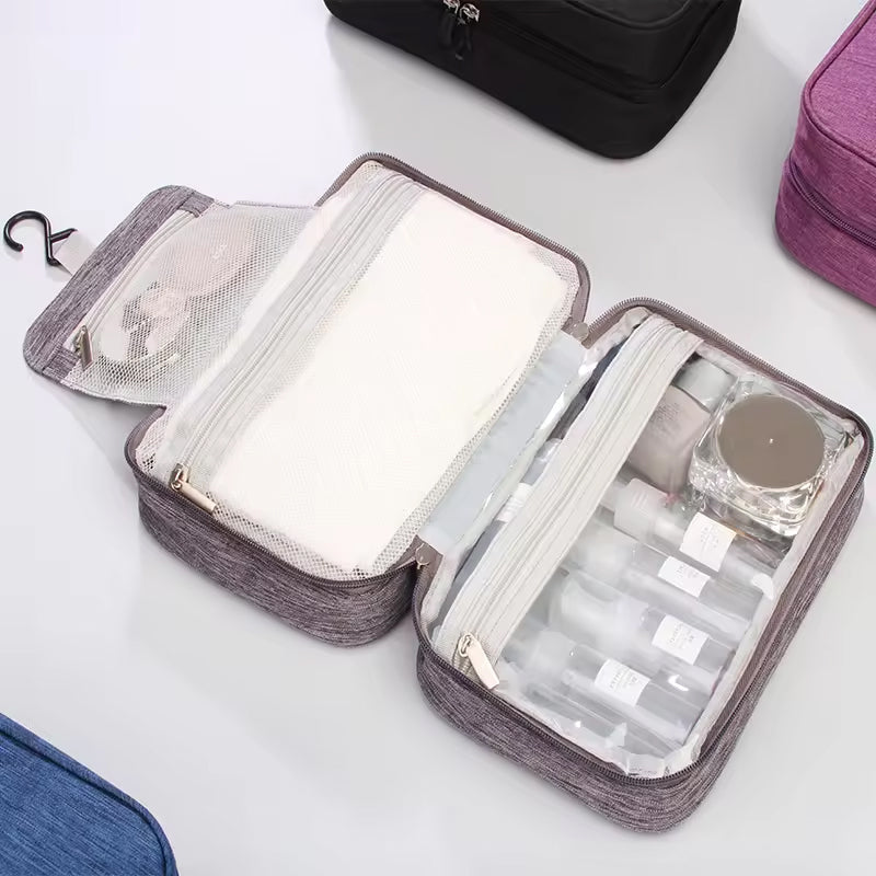 Wasserabweisende Make-up-Tasche mit Aufhängehaken | Karnz
