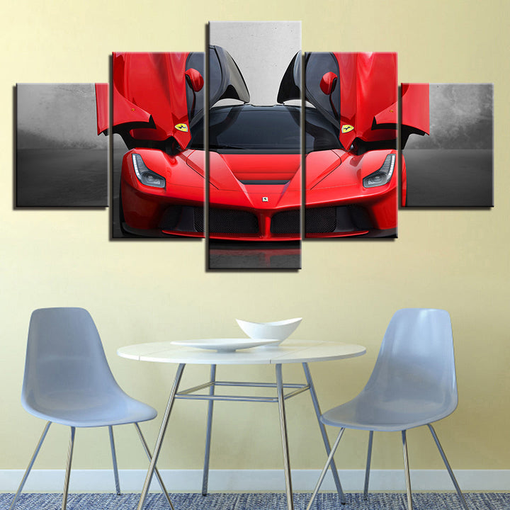 Luxus Ferrari Auto - Leinwand Wandkunst Malerei