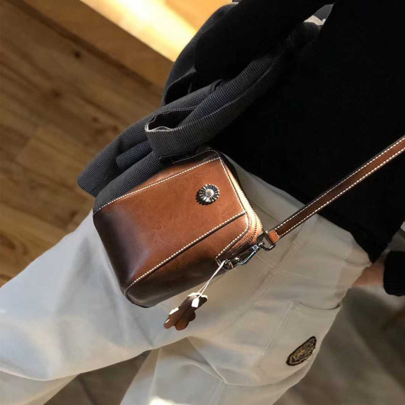 Handytasche aus weichem Leder für Damen