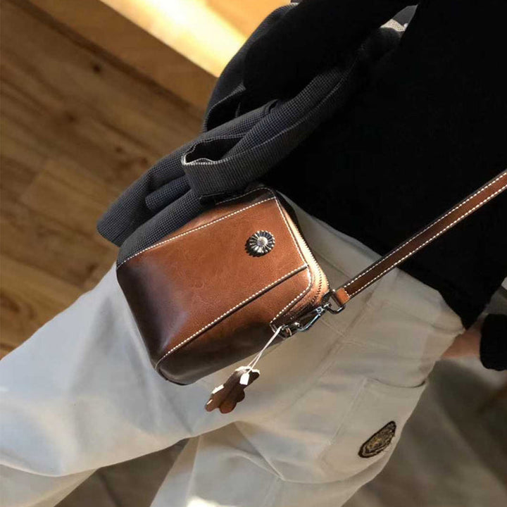 Handytasche aus weichem Leder für Damen