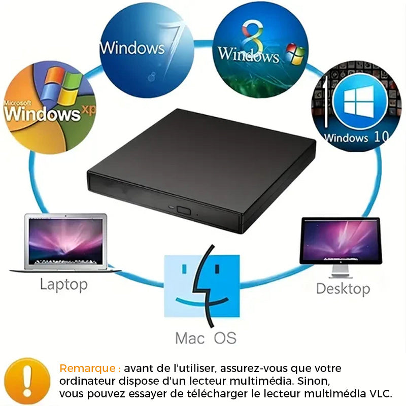 Externes CD DVD Laufwerk | Karnz
