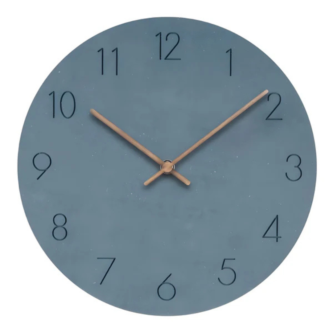 Große Holzwand Uhr – Minimalistisches Design mit stillem Bewegung | Karnz