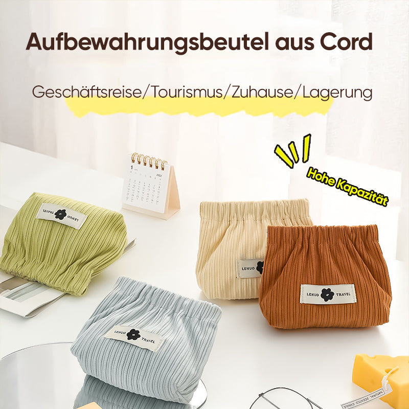 Kosmetiktasche aus Cord  | Karnz