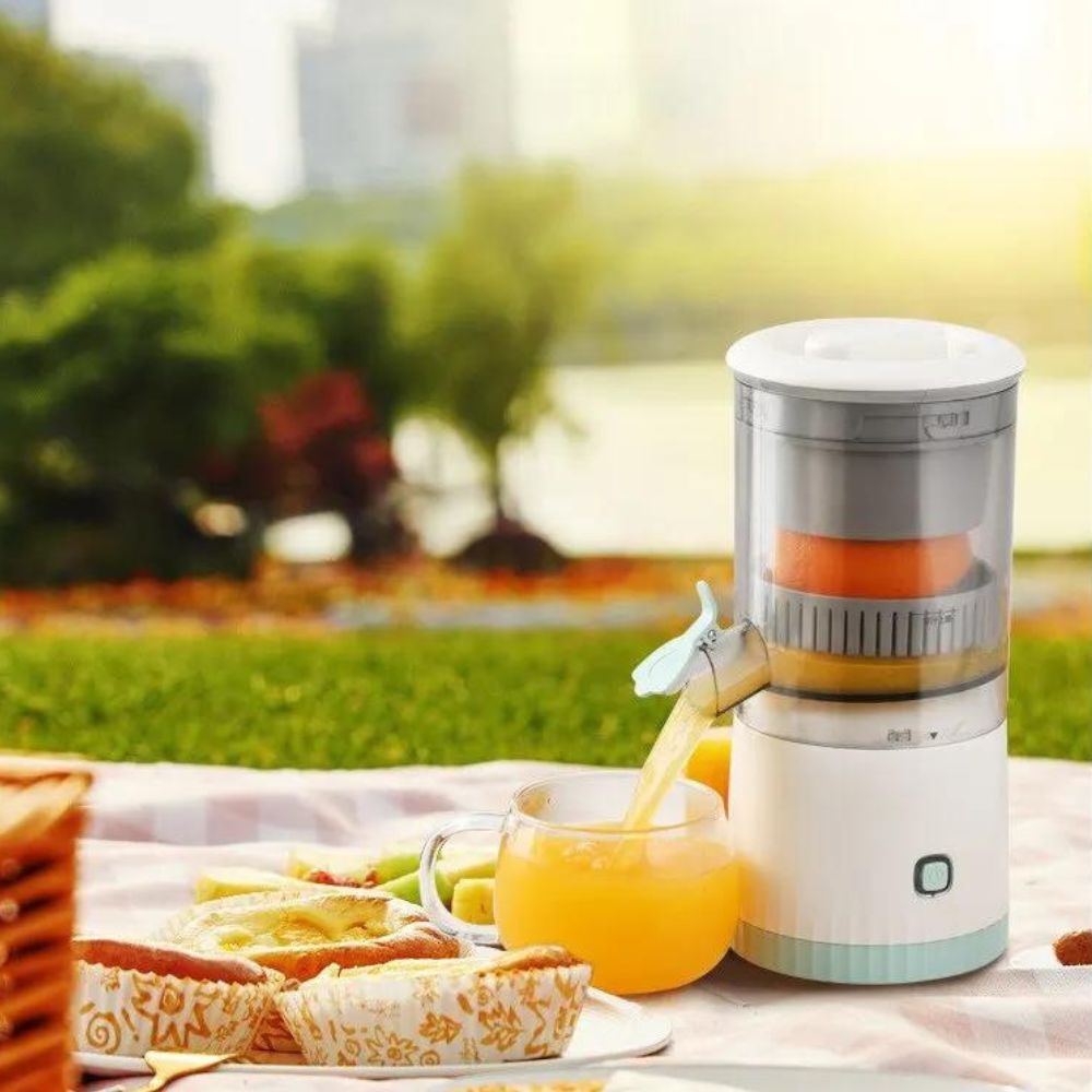 Tragbare elektrische Zitruspresse – Frischer Saft in Sekundenschnelle | Karnz