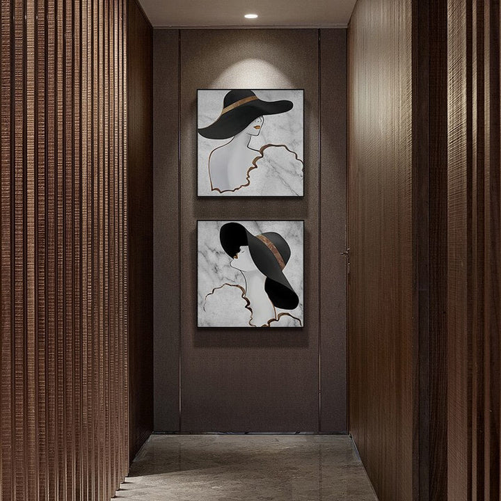 Fashionista - Leinwand Wandkunst Malerei