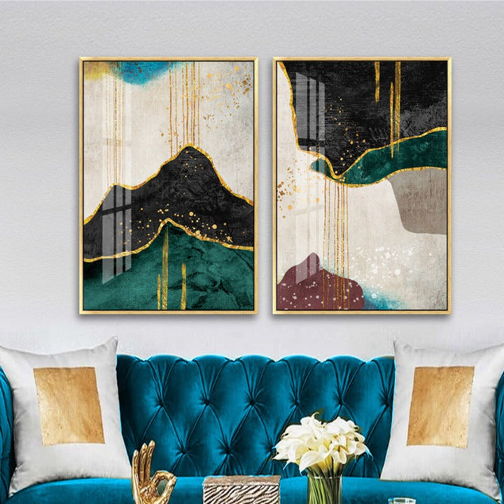 Gold Is Elegance - Leinwand Wandkunst Malerei