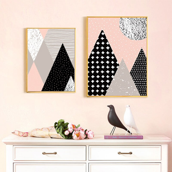 Pop Art Berge - Leinwand Wandkunst Gemälde
