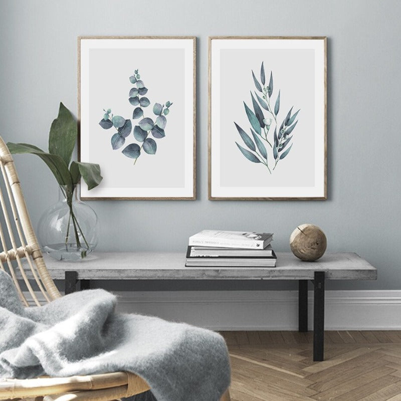 Botanische Blätter Wandkunst Bilder - Leinwand Wandkunst Gemälde