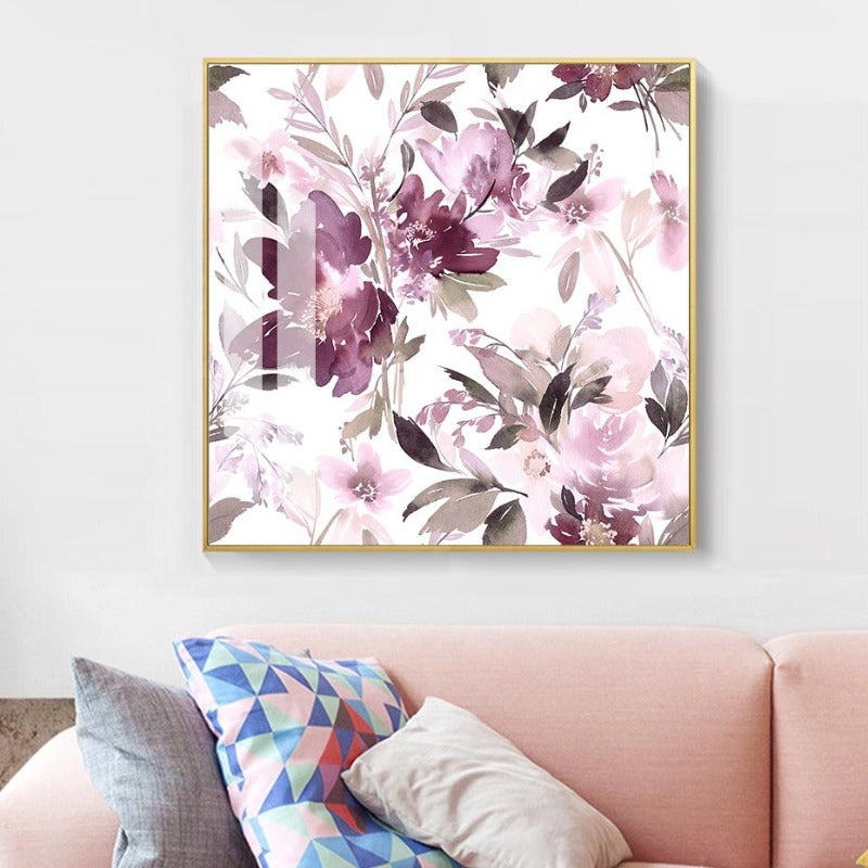 Bloom Lavendel Floral - Leinwand Wandkunst Gemälde