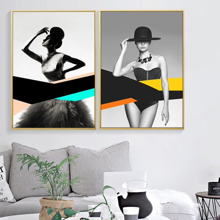 Modellfigur – Leinwandbild