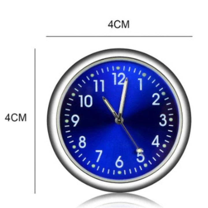 AutoTime Mini Analog Uhr – Selbstklebendes und stilvolles Design für Auto-Innenraum Karnz