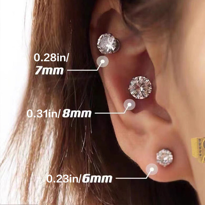 Karnz | Magnetischer Zirkon Stecker Ohrclip