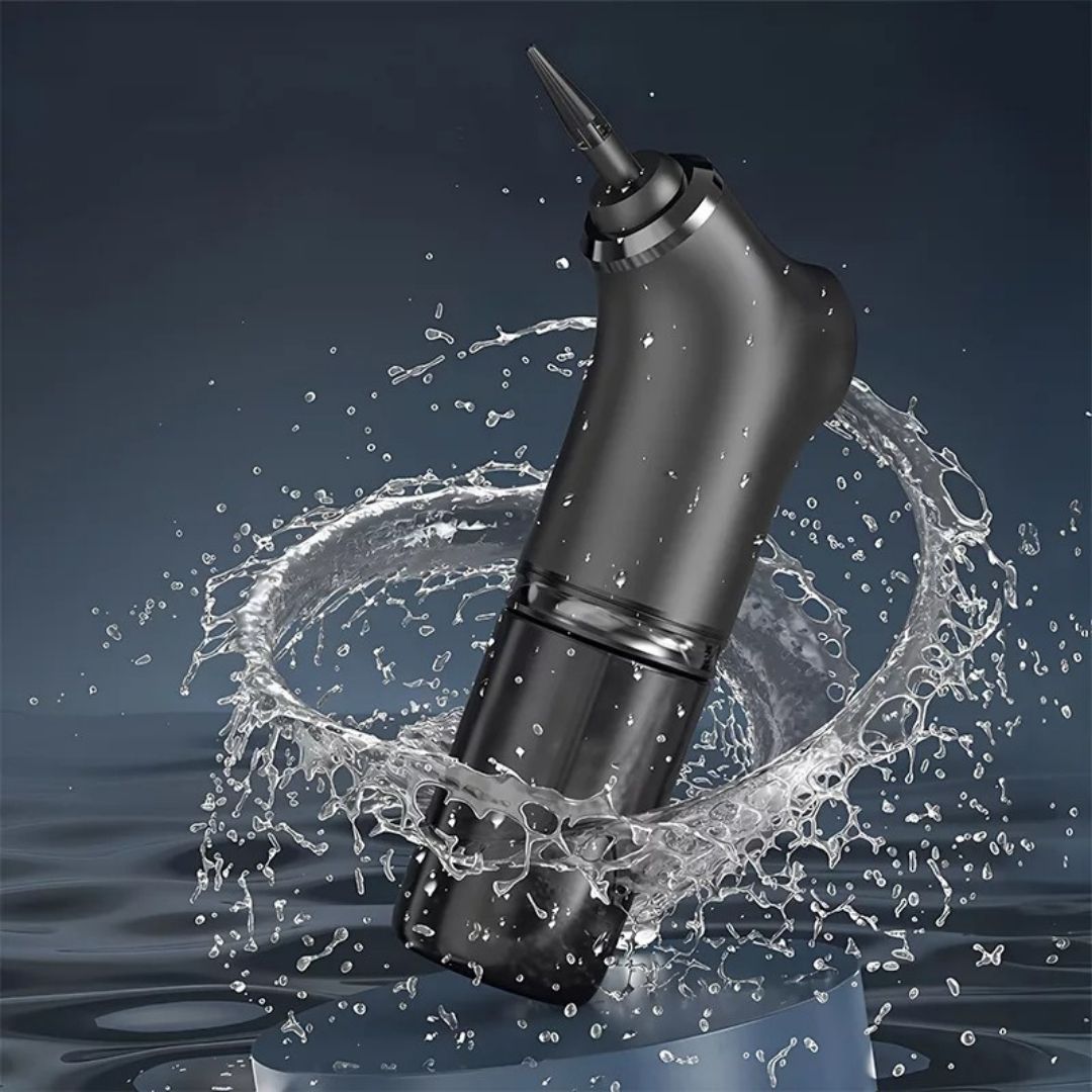 AquaCleanse | Elektrischer Ohrenwachsentferner – Einstellbarer Wasserstrahl – Silikontipp – Warme Spülung für Familien Karnz