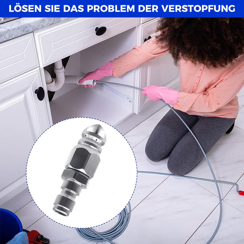Hochdruckdüse aus rostfreiem Stahl zur Entstopfung von Abwasserrohren | Karnz