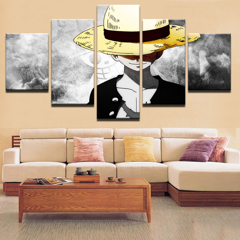 Boy In The Yellow Hat 5 Piece - Canvas Wandkunst Malerei