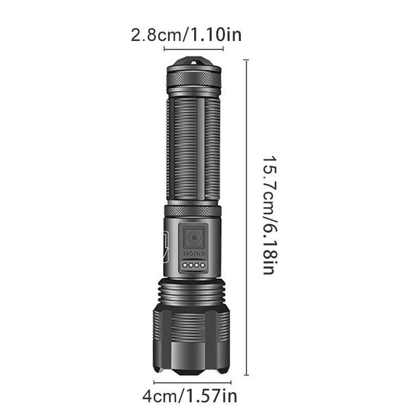 XHP50 Wasserdichte zoombare helle Taschenlampe | Karnz