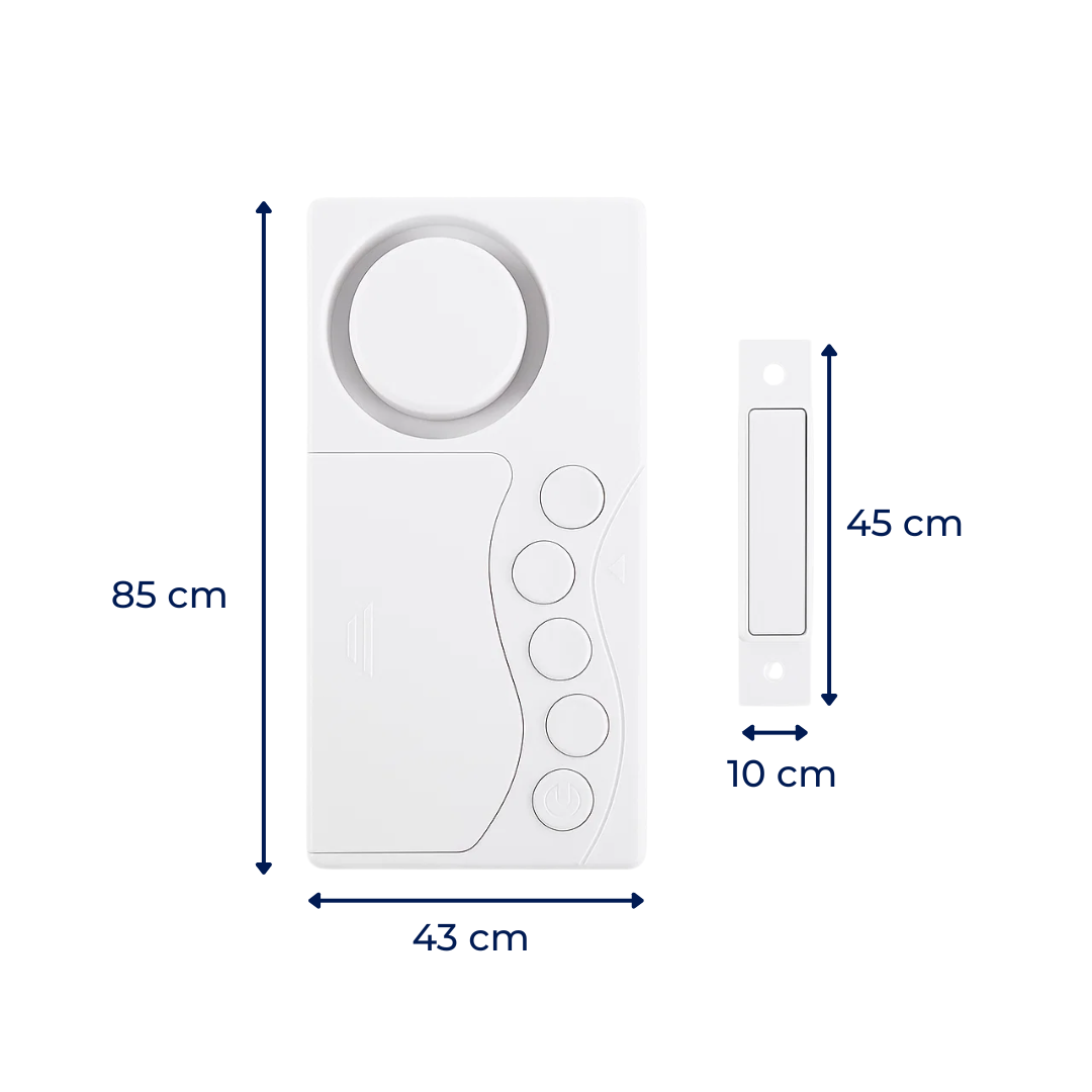 Sofortige Alarmmodi – 108dB Laut Slim Design – Einfache Installation – Schützt Kinder & Haussicherheit Karnz