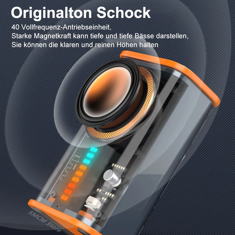 Transparenter kabelloser Mecha-Bluetooth-Lautsprecher | Karnz
