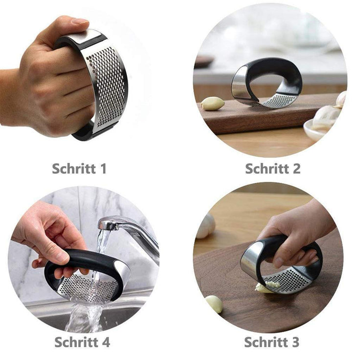 Premium Edelstahl Knoblauchpresse | Karnz
