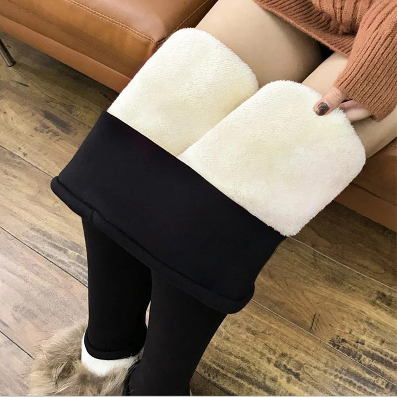 Winterleggings aus Schaffell