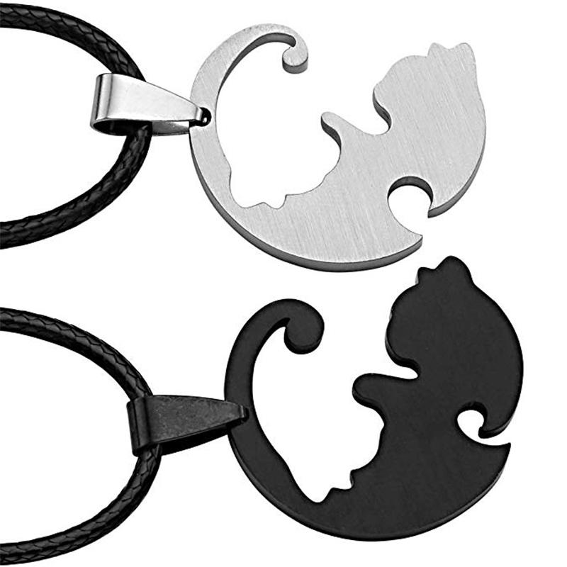 Yin ＆ Yang Katze Design Halskette | Karnz