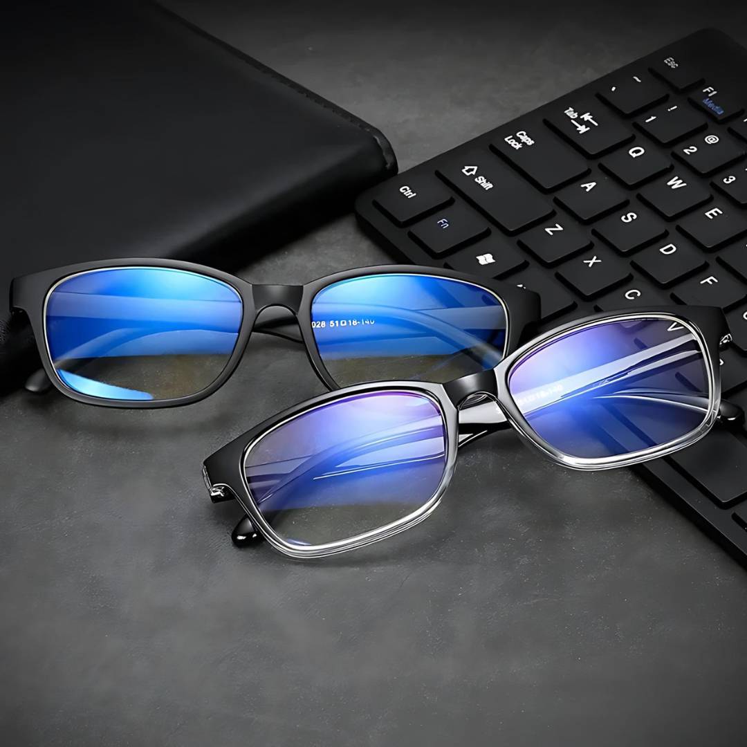 VisionGuard Blaulichtbrille | Augenbelastung Linderung - Schlafverbesserung - Computerbildschirmbrille - Antireflexbeschichtung Karnz