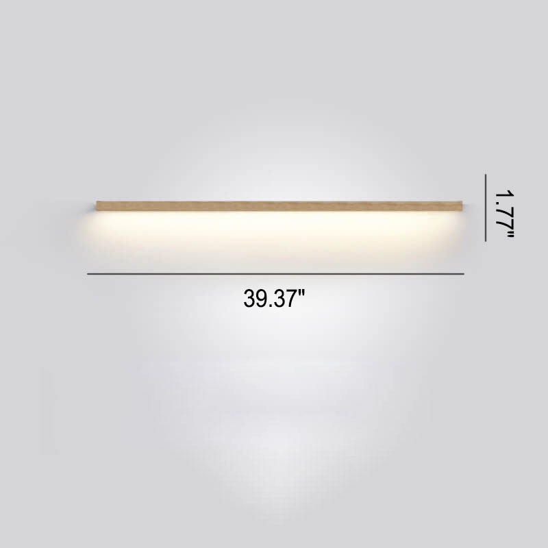 ZenBeam Japanische LED-Wandleuchte | Massivholzdesign | Modernes Akzentlicht