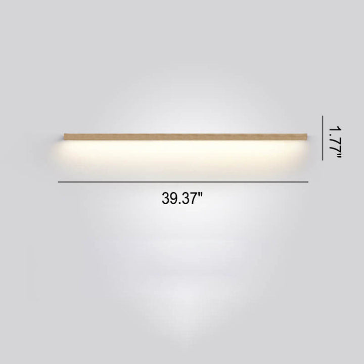 ZenBeam Japanische LED-Wandleuchte | Massivholzdesign | Modernes Akzentlicht