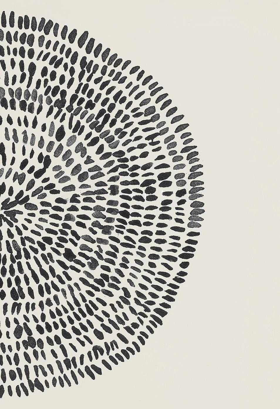 Abstrakte Radiale Punkte Wandkunst Feine Kunst Leinwanddrucke Minimalistische Bilder Für Moderne Wohnzimmer Esszimmer Schlafzimmer Kunst Für Zeitgenössische Wohnkultur
