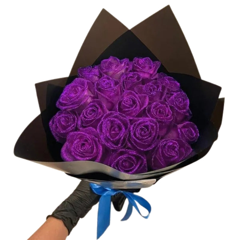 LumiPetal Glitter-Rosen – Dekorative Karnzumen für Party und Geschenk | Karnz
