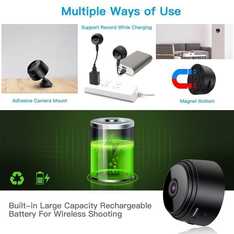 Magnetische 1080p-WLAN-Minikamera