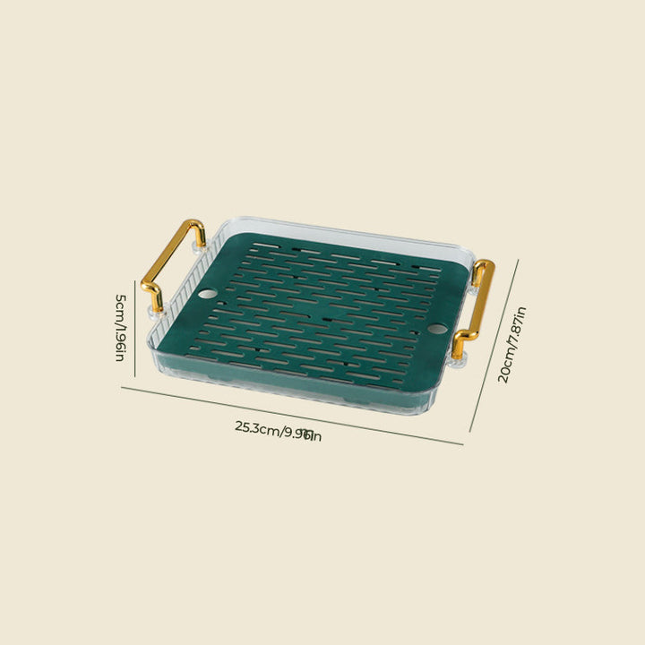 Leichtes Luxus Ablass Tee-Tablett | Karnz
