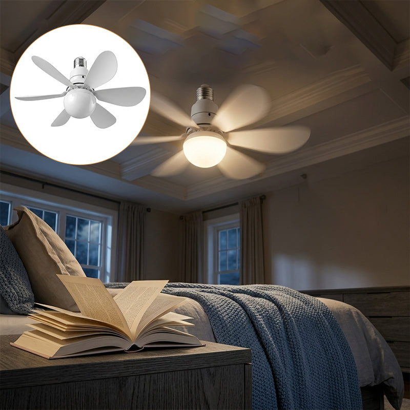 Moderner Niedrigprofil-Deckenventilator mit Licht | Karnz