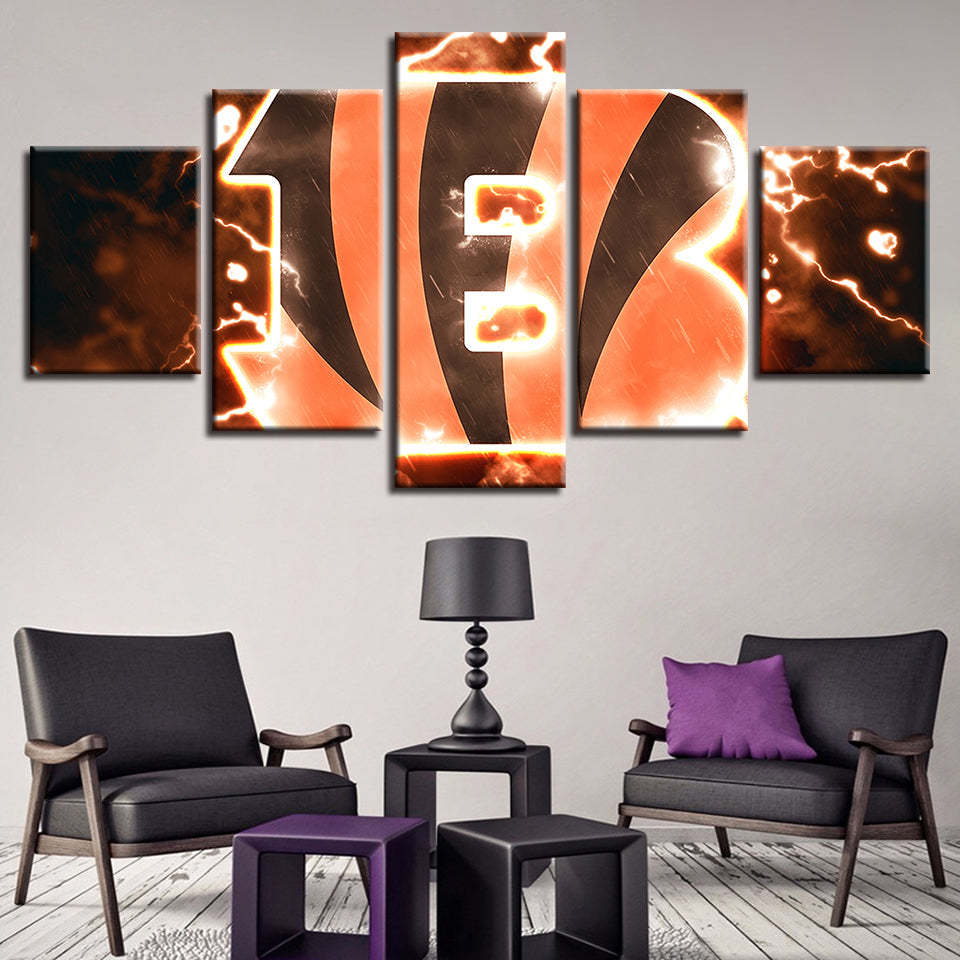 Cincinnati Bengals 5 Teile-Leinwand Wandkunst Gemälde