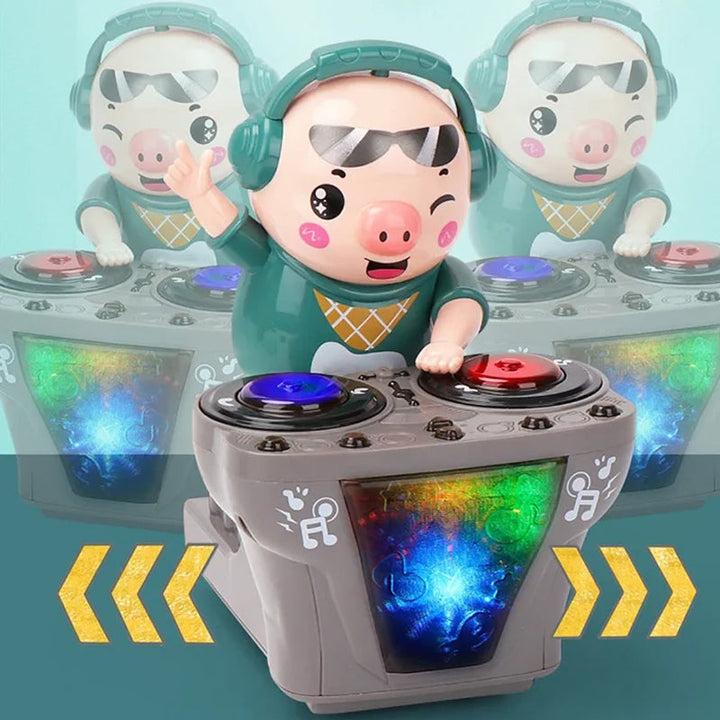 Spielzeug Schwein DJ für Wippe | Karnz