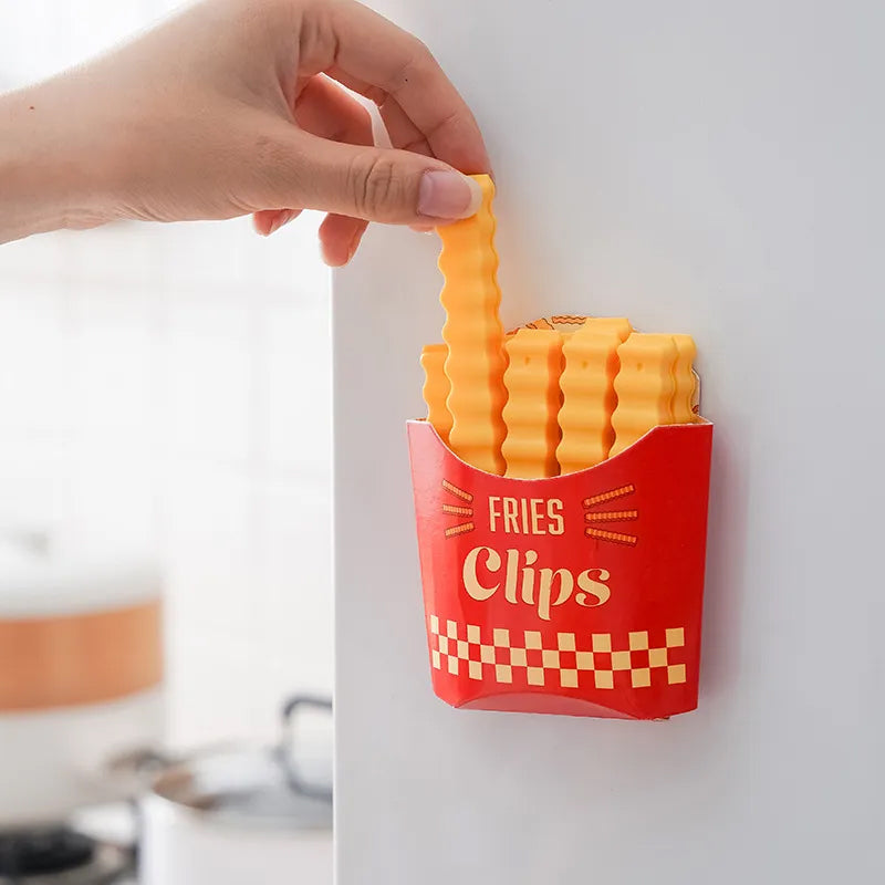 Lustige magnetische Pommes-Frites Lebensmittel Verschlussclip | Karnz