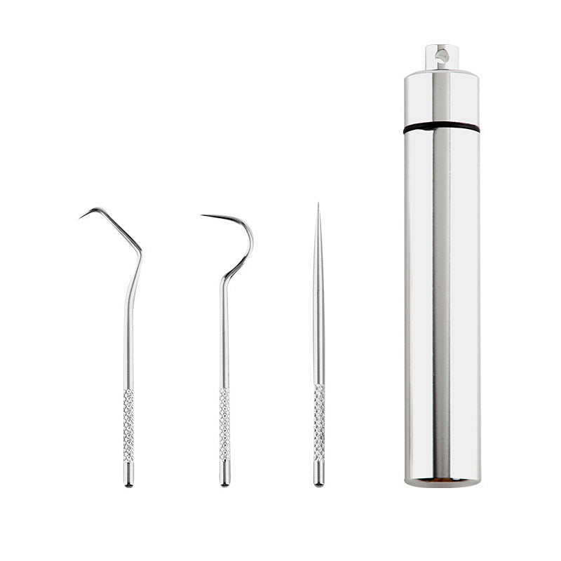Edelstahl Zahnstocher Set (7 Teile) | Karnz