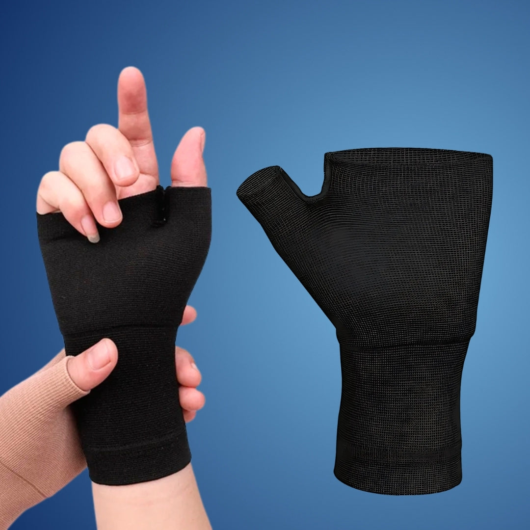 ReliefGrip | Kompressionsmanschette für das Handgelenk mit Daumenunterstützung – Schmerzlinderung, Schwellungsreduktion und Gelenkstabilität Karnz