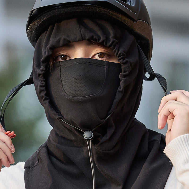 Hooded Face Mask mit Nackenwärmer zum Radfahren | Karnz