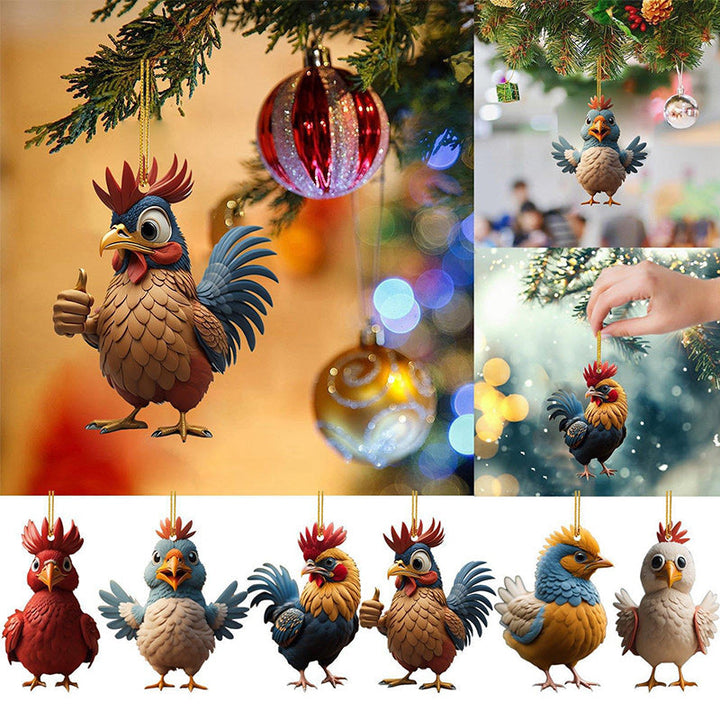 Cartoon-Hahn Dekorative Ornamente | Karnz