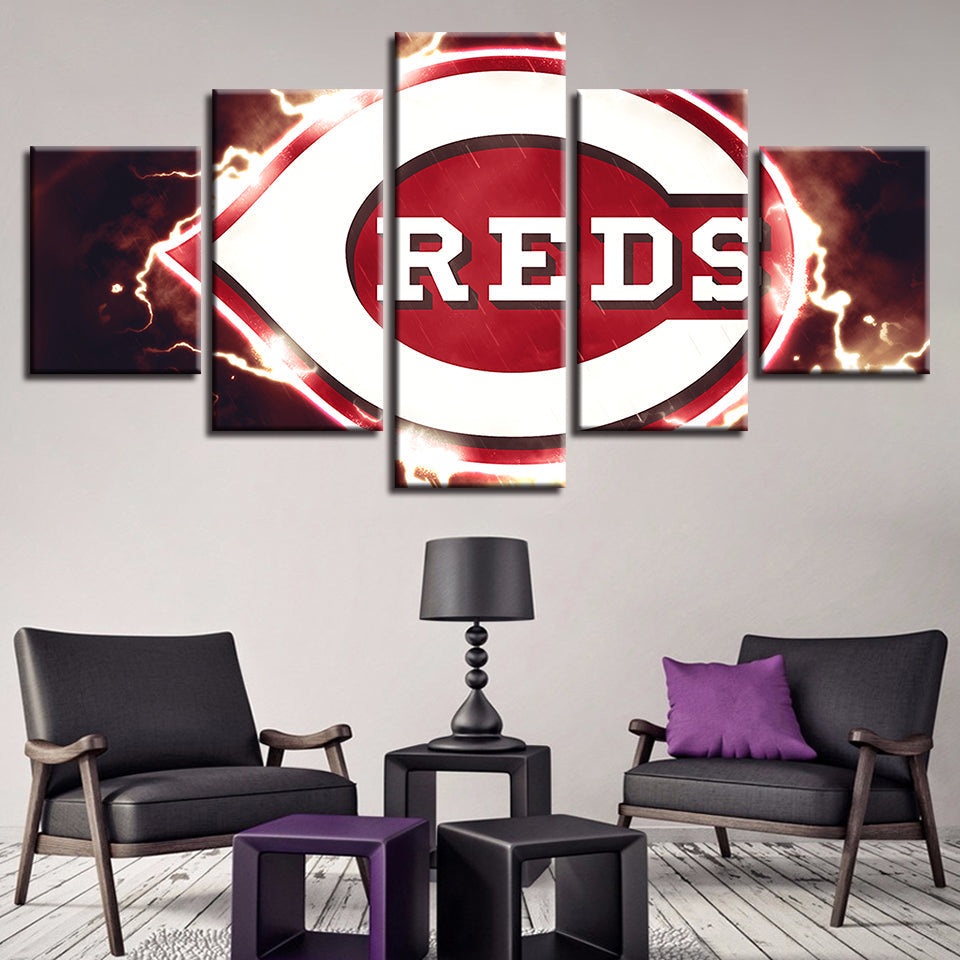 Cincinnati Reds 5 Teile-Leinwand Wandkunst Gemälde