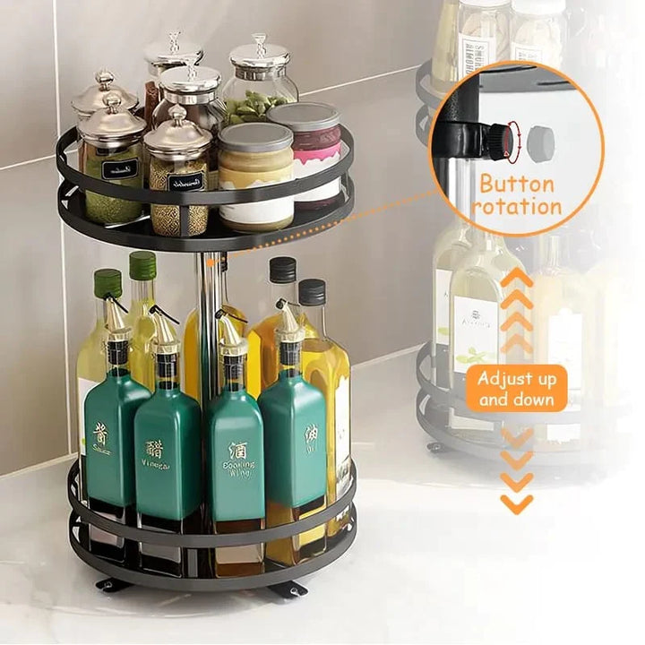 360° Drehbarer Lagerregal-Organizer Rund (Premium) Karnz