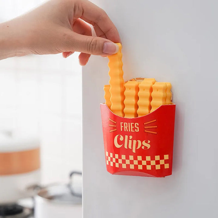 Lustige magnetische Pommes-Frites Lebensmittel Verschlussclip | Karnz