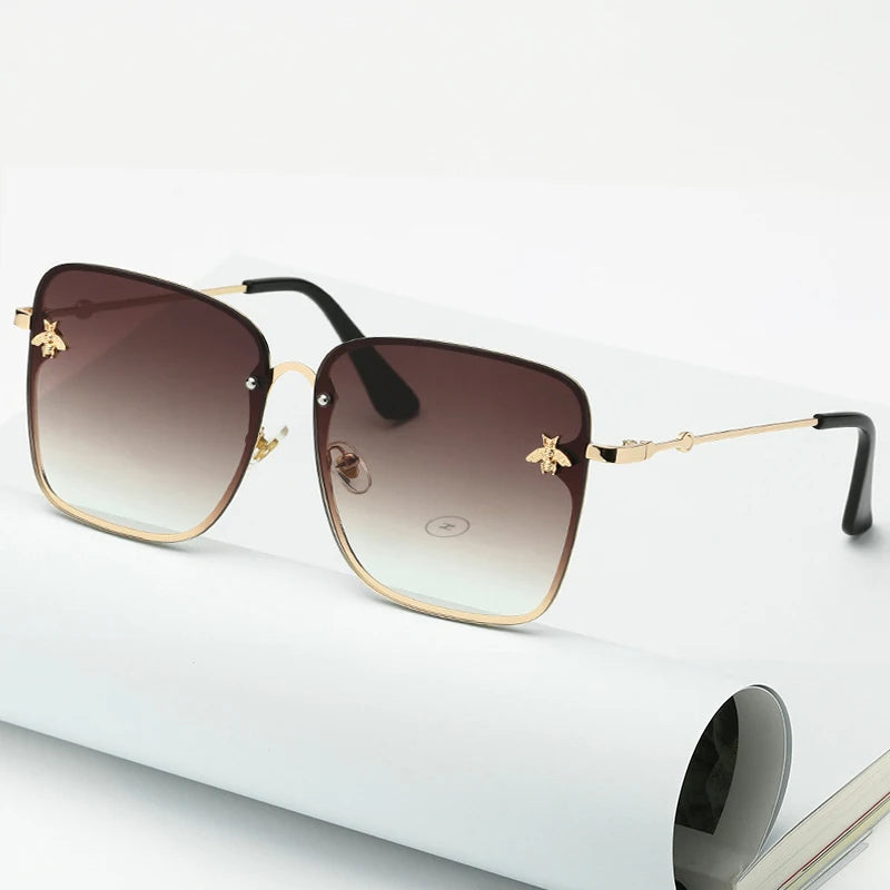 Charlotte Sonnenbrille | Übergroß & Rahmenlos | Karnz