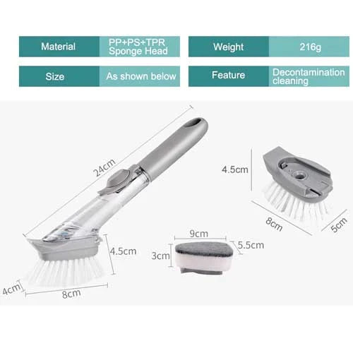 Flüssigseifen-Geschirrspülbürste Scrubber Karnz