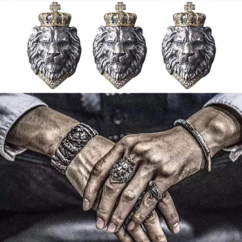 Retro Nordic Löwenförmiger Ring | Karnz
