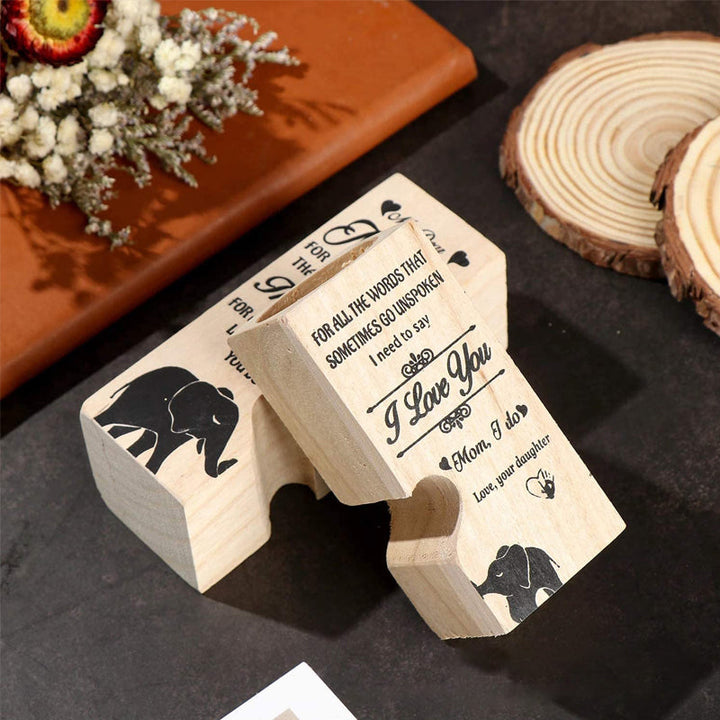 Smile A Lot More - Holz Teelichthalter mit Kerze Geschenk für Ihre Lieben | Karnz