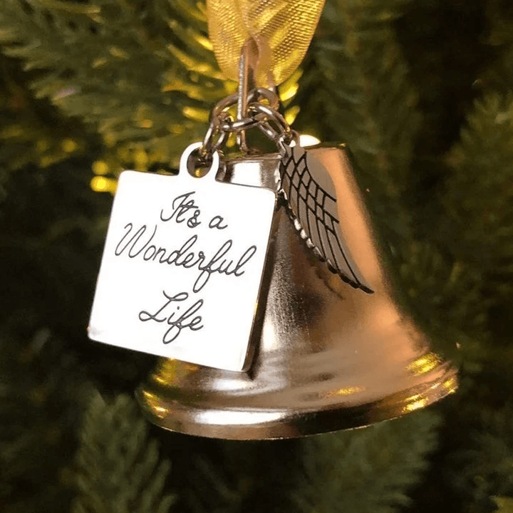 Weihnachtsbaum-Gedenkornamente Engel Flügel Glocken-Anhänger Hängedekoration | Karnz