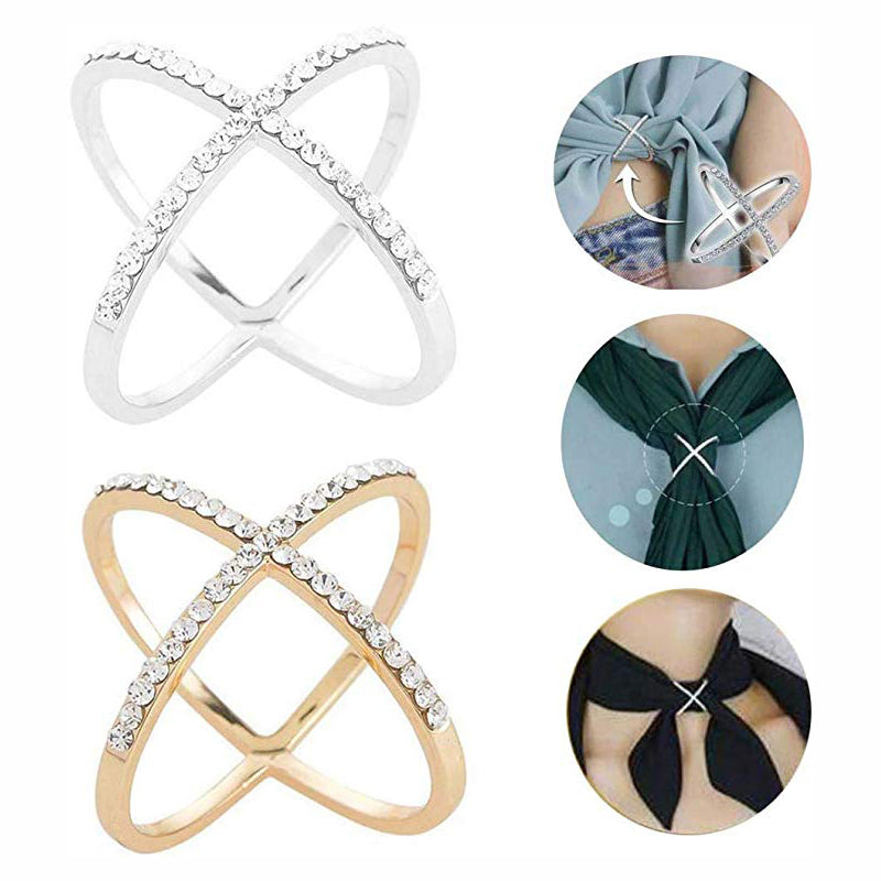 Schal Loop Ring Strass Eingebettet | Karnz