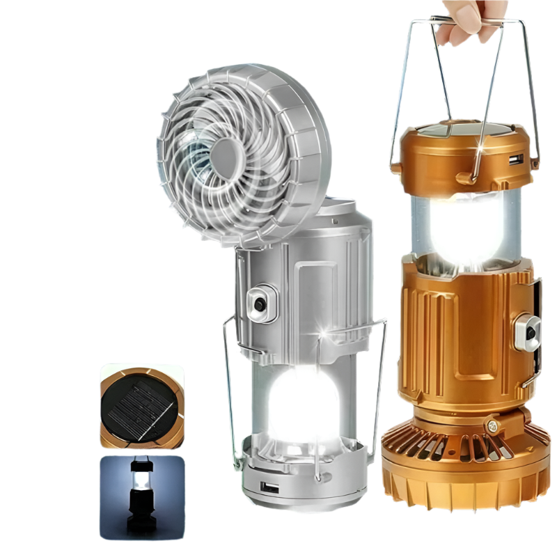 Faltbares Licht mit integriertem Ventilator und USB-wiederaufladbarem Power Karnz